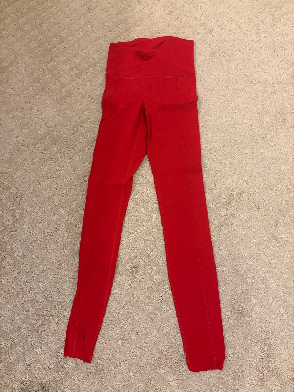 Lululemon High-Waist Red Active Leggings